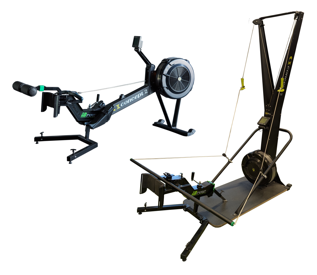 2st ADrow inkl ADkayak tillbyggnadsset Concept2 SkiERG plus Concept2 RowERG